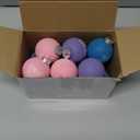 Riceshoot 12 Pieces Easter Hanging Ball Ornament Easter Tree Ornaments Decorations Plastic Hanging Decorations with Rope for Home Tree Party Office Gifts Supplies