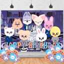 SKZOO Birthday Photography Backdrop 5x3ft Photo Background Stray-Kids Happy Birthday Banner for Skzoo Party Supplies Decorations(5x3ft)