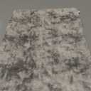 Large Shag Area Rugs 6 x 9, Tie-Dyed Plush Fuzzy Rug for Living Room, Ultra Soft Fluffy Furry Rugs for Bedroom, Indoor Carpet Nursery Rugs for Kids Room Home Decor, Light Grey
