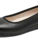 Ballet Flats Shoes for Women Dressy Casual Comfortable Lightweight Dress Shoes for Women Slip On Women's Flats Work Office (6, Black)