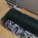 Metal Chicken Coop, 120" X40" X40" Large Chicken Run with 3 Doors, Outdoor Hen House for Yard with Waterproof and Anti-UV Cover, Walk in Poultry Cage for Rabbit Duck Goose, Silver