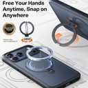 TORRAS Ostand Q3 Spin for iPhone 17 Pro Case, 360 Magnetic Stand, Fit for MagSafe, Camera Control, Built-in Kickstand, 4X Military-Grade Shockproof Slim Phone Case for iPhone 17 Pro Cover 6.3", Black