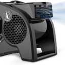 Lasko High Velocity Fan, 15", 375 CFM, Professional Utility Pivoting Blower Fan with 3 Speeds, 2 Accessory Outlets, 120V, Black, Model U15617