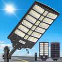 8000w Solar Street Lights Outdoor - Solar Lights Outdoor Waterproof Motion Sensor, 7000K Commercial Parking Lot Lights Dusk to Dawn, LED Street Lights Solar Powered Heavy Duty for Yard, Outside