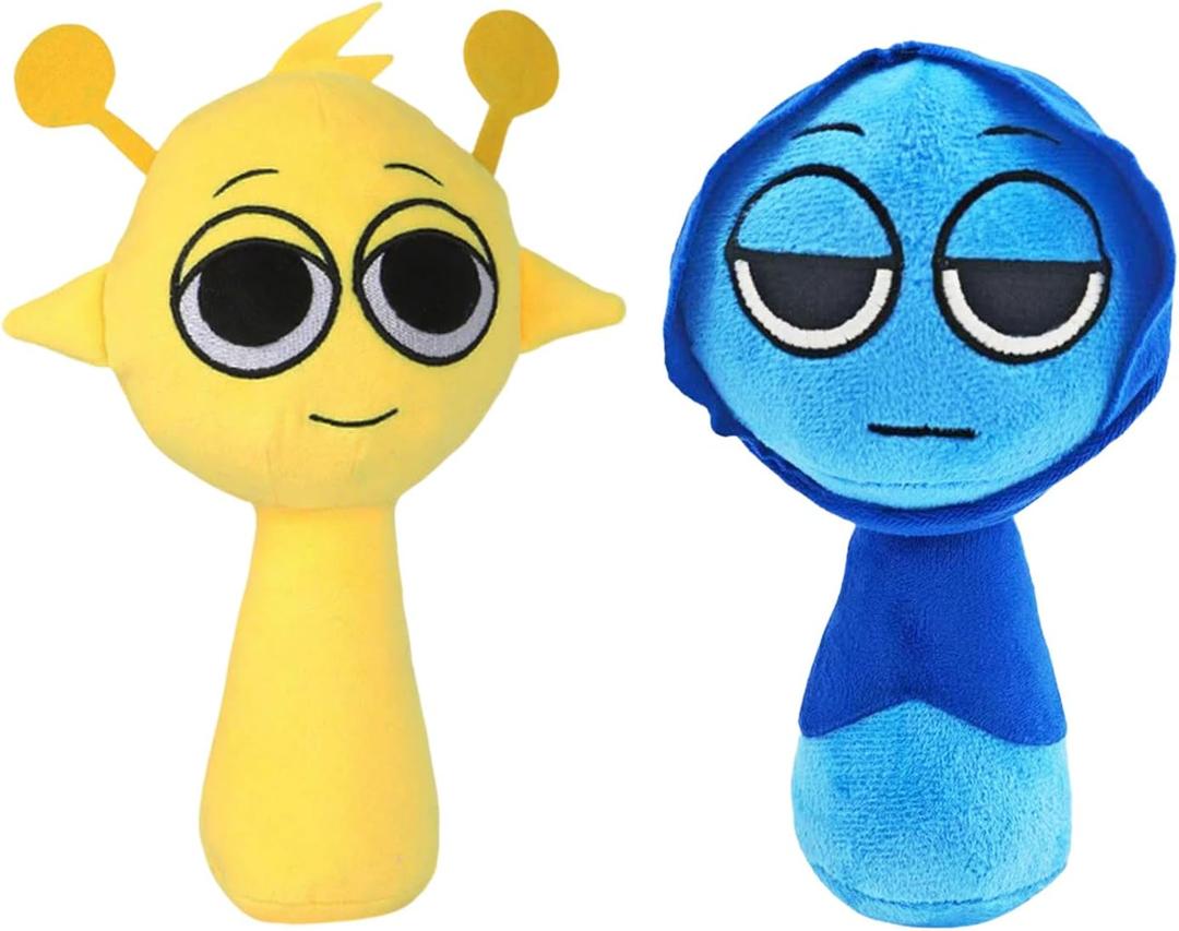Sprunky Plush, Simon Jevin Sprunky Plushies Cute Stuffed Animals Pillow Plush Figure Sprunky Toys Doll Fun Gifts for Kids Adult Playtime Christmas Birthday 2 Pcs