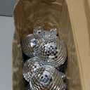 Geetery 70 Pcs Disco Ball Cake Topper Various Sizes Reflective Mirror Silver Mini Small Disco Ball Cake Decorations for Centerpiece 70s 80s Birthday Party Wedding Decor