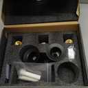 3 Handle Tub& Shower Rough-In Valve Heavy Duty with Black Trim Kit,3-Hole Installation, 1/2-Inch Union Inlets, 1/2-Inch I.P. Outlets, Union Nuts Included