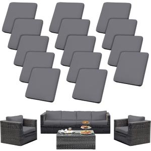 Outdoor Cushion Covers Set,14PCS Patio Furniture Couch Seat Slipcovers, Replacement for Sofa Sectional Chair(CoverOnly)