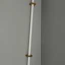 Spring Tension Curtain Rod 20 to 32 Inch Expandable Curtain Rod No Drilling No Rust Bath Closet Hitching Pole for Windows or Shower Bathroom (H45037-2, White)