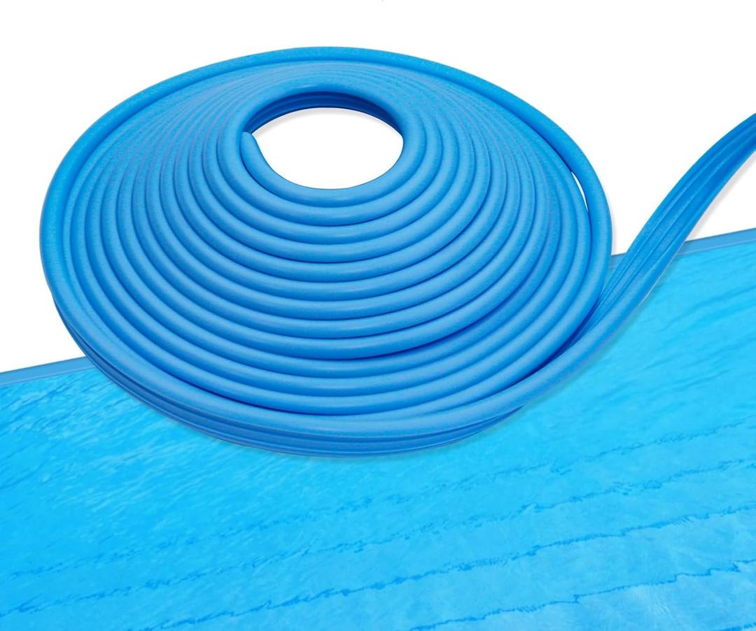 120'ft Pool Liner Lock for In-Ground and Above Ground Pools, Roll Swimming Pool Liner Bead Lock Blue