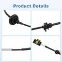 WMPHE Automatic Transmission Gear Shift Cable Replacement for YC2Z-7E395-AC YC2Z7E395AC Compatible with Ford Econoline E-150 E-250 E-350 1997-2004 Shifter Control Cable