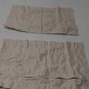 MIULEE Pack of 2 Beige Throw Pillow Covers 12x20 Inch Soft Pillow Covers for Sofa Living Room Couch Solid Dyed Cases