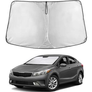 EcoNour Windshield Sunshade for Kia Forte 2019-2023 2024 2025, Sun Visor for Front Windshield & Window Sun Shade Cover, UV Heat Blocker & Protector, Car Accessories