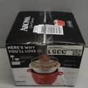 Aroma Housewares Select Stainless Rice Cooker & Warmer with Uncoated Inner Pot, 6-Cup(cooked)/ 1.2Qt, ARC-753SGR, Red