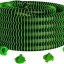 50 FT Extra Long Camper RV Sewer Hose with Swivel Bayonet Fittings