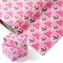 PlandRichW Funny Christmas Wrapping Paper - Pink Funny Santa with Heart Sunglasses - 40×28 Inch Unique Heavy Duty Fun Xmas Gift Wrap, 4 Folded Sheets for Women, Men Pack of 2