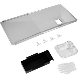 Universal Grease Tray with Catch Pan for Nexgrill 720-0888s 720-0888, Charbroil, Dynaglo, Kenmore, BHG, Grill Master, Backyard, Uniflame, Expert Gas Grill, Drip Pan for 3/4/5/6 Burner Gas Grill Models