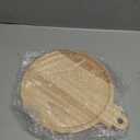 Bokon 12" Xmas Ball Christmas Charcuterie Board Wooden Cutting Board Xmas Serving Platter Tray Cookie Plate for Cheese Bread Dessert Fruit, Gift for Christmas Party Holiday Decoration(Rubber Wood)