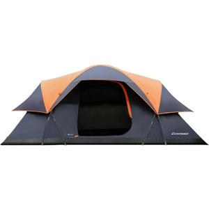 EchoSmile 8 Person Large Family Camping Tent, Waterproof Windproof Spacious Cabin Tent with Removable Rainfly, Easy Setup 3-Season Outdoor Shelter for Group