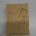 Anti-Theft Blink Doorbell Mount, Drill-Free Door Mount for Blink Video Doorbell (2nd Gen), Doorbell Bracket Holder with Rain Cover Not Block Doorbell Sensor Easy to Install for Business, Dorm, Rentals (Black)