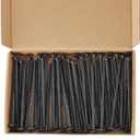 50 PCS #14 x 4 Inch Exterior Wood Screws with T30 Torx Drive Head, Black Epoxy Coated Rust-Resistant Outdoor Decking Screws for Fence & Timber, Partially Threaded Carbon Steel Construction Screws