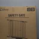 Baby Gate No Drilling, 29"-40" Auto Close Dog Gate Indoor for Doorways & Stairs, Pressure Mounted Adjustable Pet Gate, Easy Walk Through Child Gate for Children & Pets Stroller Friendly, White (29-40"Wide, 28"Tall)