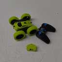 Threeking RC Stunt Cars Remote Control Car Double-Sided Driving 360-degree Flips Rotating Car Toy, Green