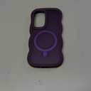 [Magnetic Stand & Wave Frame] Case for Samsung Galaxy S24 /S25 [Fit for MagSafe] [Military Drop Protective] Not Yellowing Translucent S24/S25 Phone Ring Cover for Women Men 6.2" Purple