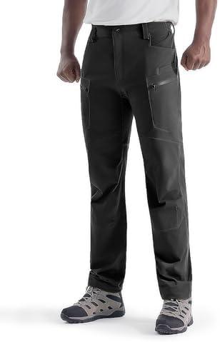 Flyplus Men's Tactical Cargo Pants Stretch Waterproof Durable Outdoor Multi-Pocket Lightweight for Work Hiking Camping Travel Size 38/32