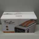 Toaster 4 Slice Digital Smart Touch Screen with Memory Function & Single Slot Tech | Stainless Steel Toaster Long Extra-Wide Slot for Bagels | 6 Toast Settings & 5 Bread Types | Defrost & Reheat