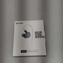 Linsoul Kefine Klean in Ear Monitor,10mm DLC Diaphragm Dynamic Driver HiFi Earphones,Wired Gaming Earbuds,Replaceable Nozzles,Detachable Silver-Plated Cable for Audiophile (No Mic 3.5mm, Black)