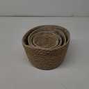 Seagrass Planter Basket Stylish Planter Baskets for Indoor and Outdoor Plants Perfect for Flower Pots Cover and Room Decoration, Set of 4