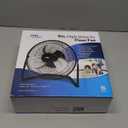 Floor Fan 9 Inch, 3-Speed Portable Metal Fan with Adjustable Tilt, Quiet Small Cradle Floor Fan for Home, Office, Bedroom