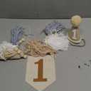 First Birthday High Chair Banner Decorations For Boy 1st Birthday Hat With One Cake Topper Photo Backdrop