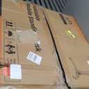 JOY worker Foldable Mobile Standing Desk, Height Adjustable Sit Stand Desk, 90 Tiltable Rolling Laptop Table, Portable Workstation with Wheels Non-Slip Mat for Home Office, Holds Up to 22lbs, White (Height range:29.9-44.9")