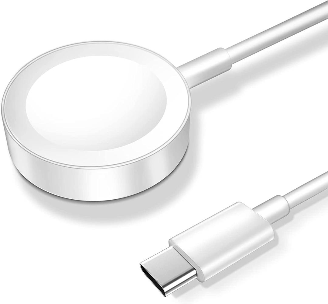 Magnetic Charging Cable for Apple Watch Charger,[USB C Port] Wireless Charging Cable Compatible with iWatch Series Ultra/10/9/8/7/6/SE/SE2/5/4/3/2[2M/6.6FT] White