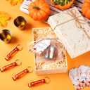 Vesici 50 Sets Baby Shower Favors 1.5 oz Stainless Steel Shot Glasses Cute Bottle Opener Keychains Thank You Tags Bags Thanksgiving/Fall/Gender Reveal Party Return Gift Guest (Orange)