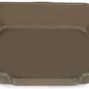 1 Pack Extra Large Dog Litter Box Pan Tray (ABS Material), Low Entry Jumbo Senior Litter Boxes for Multiple Kitten Big Cats, Pet Safe Indoor Dog Potty (Chocolate, 24" L x 20" W)