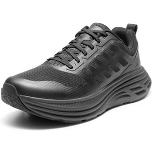 NORTIV 8 Men's Walking Running Tennis Cushioning Shoes ActiveFloat Non Slip Athletic Gym Workout Jogging Comfortable Sneakers, Size 13, All Black, SNWS245M