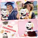 Hollowfly 9 Inch 2026 Graduation Rabbit with Cap, Gown and Diploma, Adult 2026 Graduation Keepsake Gifts Decoration Party Gifts for Him or Her