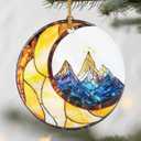 4 x Night Court Christmas Ornaments: Christmas Tree Ornaments, Bookshelf Decor, Stocking Stuffers, Fantasy Book Reader Gifts, Book Lover Gifts, Bookish Gift (Mountain-moon)