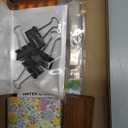 Qilery Mini Portable Watercolor Palette Set Wooden Grid Paint Box Watercolor Paper Sketch Book Brush Pens with Binder Clip for Painters Artist Not Include Paint(Winter Jasmine)