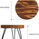 Plant Stand, Indoor/Outdoor Wooden Plant Stands, Mid-Century Plant Table Round Plant Stool for Large Plants , Single Plant Stand for Living Room, Balcony, Office