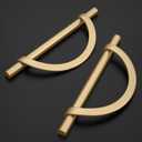 Amerdeco 10 Pack Champagne Bronze Cabinet Pulls 5 Inch(128MM) Hole Centers Kitchen Cabinet Handles Hardware Kitchen Handles for Cabinets Cupboard Handles Drawer Pulls