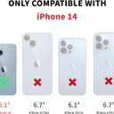 DJDUCK Designed for iPhone 14 Case Wallet with Card Holder, [Magnetic Clasp Cover] [RFID Blocking Leather Protection] Shockproof Women Men Cases 6.1 Inch for Apple 14 Dark Blue