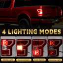 VPIMOZO Tail Lights Compatible With 2018 2019 2020 Ford F-150 F150 Left Driver Side Rear Brake Lamp w/Bulbs and Harness Replaces JL3Z-13405-H