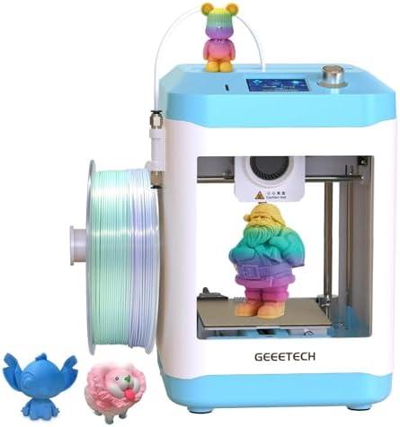 3D Printer for Kids and Beginners,Geeetech Mini 3D Printers with Auto Leveling,High Speed and Fully Open Source,Fully Assembled Direct Drive Extruder,for Home and School,Print Area 3.94×4.33×3.94 in