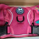 PoyPet Reflective Soft Breathable Mesh Dog Harness No Choke Double Padded Vest Adjustable(Pink,S)