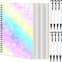 Seajan 12 Pcs Sublimation Journal Set Including 4 Pcs A5 120 Pages Sublimation Notebooks 8 Pcs Sublimation Pens DIY Blank Notebooks Heat Transfer Pen Sublimation Supplies Teacher Christmas Gifts
