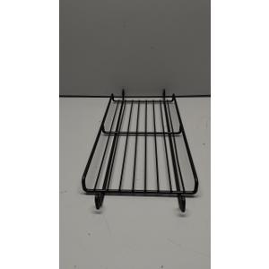 Set Of 2 Black Rack/Grid Shelves, 20"